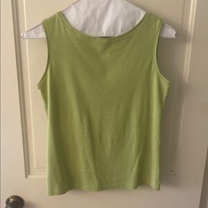Karen Scott petites Green Tank Top Classic Sleeveless Design